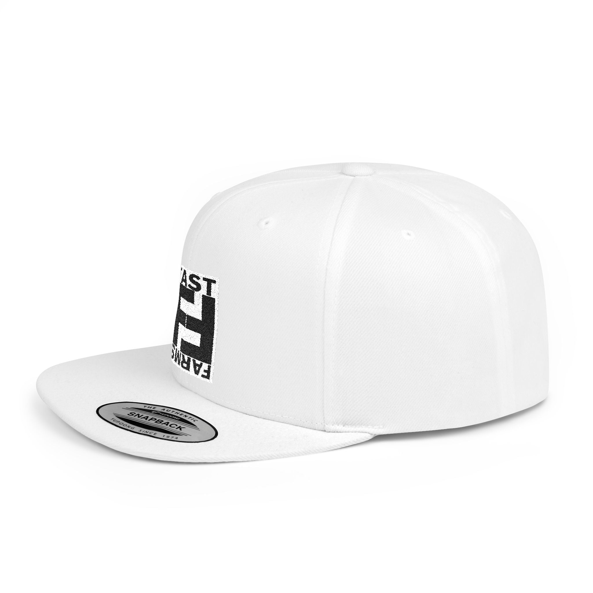 Fast Farms Flat Bill Snapback Cap | White or Camo